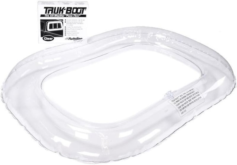Trailfx Window Seal Inflatable Truck Cab to Camper 24 x 16 Inch Clear PVC Fills Gaps Up to 3 Inches All-Weather Pass-Through Camper Rear Window Seal Includes Repair Kit - Image 2